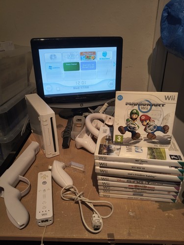 Nintendo wii console - wii, mario