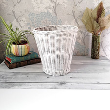 painted White Wicker willow