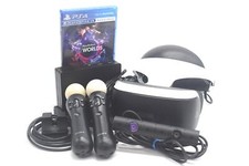 Sony PlayStation PS4 VR Worlds Virtual Reality Headset with Move Controllers