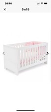 Baby Style Aspen White Cot Bed 