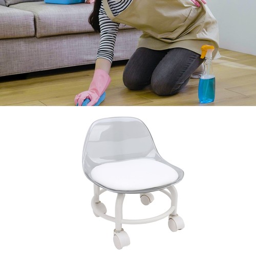 Low rolling stool with - b-low,