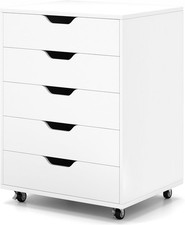 Mobile File Cabinet, 5 Drawers