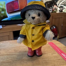 Steiff Rare Paddington Bear 2005 Limited Edition With Yellow Raincoat 354311 