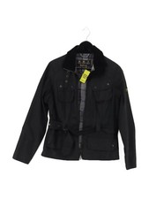 Barbour Women's Jacket UK 12 Black 100% Cotton Bomber Jacket