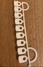 40 SILENT GLISS CURTAIN TRACK GLIDERS 3533 runners eyes hooks 10mm X 6mm Slim