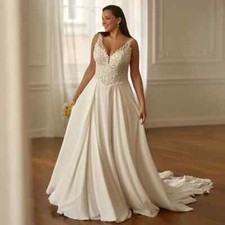 Plus Size A-Line Wedding