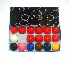 1 3/4" (4.44cm) SNOOKER BALL SET FOR HOME USE TABLE