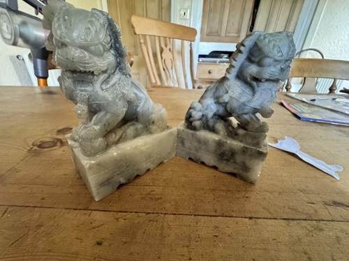 Pair vintage carved soap - vintage,