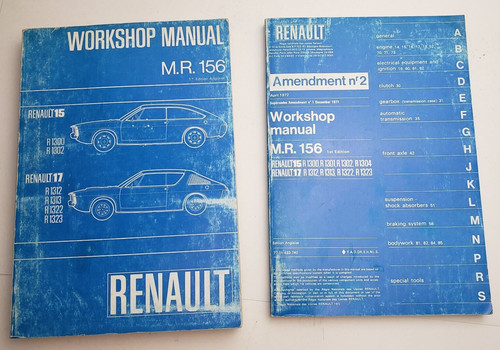 1971 renault workshop - renault, manual