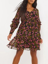 SIMPLY BE LADIES BLACK FLORAL