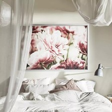IKEA original Bjorksta Pink Tulip wall canvas  (with Aluminium frame) 118x78cm