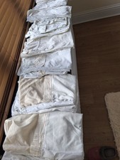 Pillow cases - 14 pairs (28) - Job Lot - different styles - Ivory/Cream colour