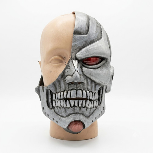 Cyborg superman mask latex - cyborg,