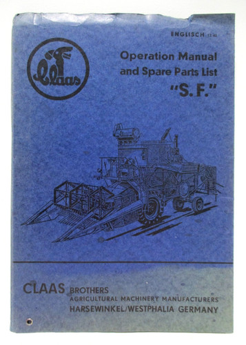 Claas combine harvester f - claas,