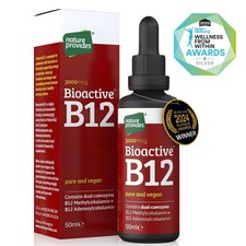 Nature Provides Liquid Vitamin B12 (Bioactive B12, 3000 mcg) Made in the UK - 50