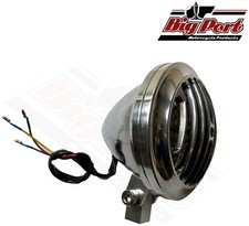 Headlight Alloy Aluminium CNC Back 5" Harley XS650 Bobber Chopper Harley Project