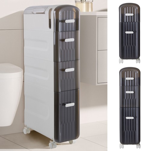 Slim bathroom storage unit - storage,