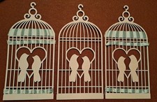 2D MDF Bird Cage Decorative