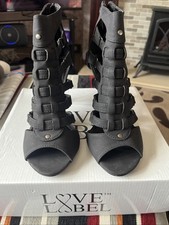 Love Label Women's Black Peep