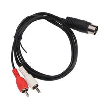 DIN 7PIN Male To 2RCA Male