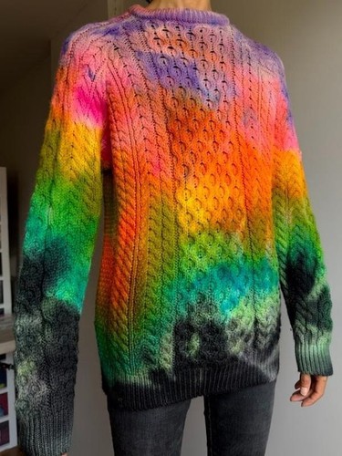 Rainbow irish wool sweater - irish,