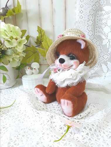 Teddy bear hat handmade - ,