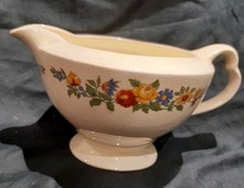 Vintage Newhall Hanley Pottery Cream Jug Roses Stamped