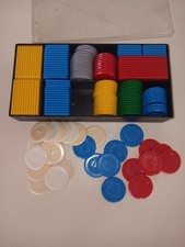 Plastic Cased Travel Poker Chips 16x8x3 Cm