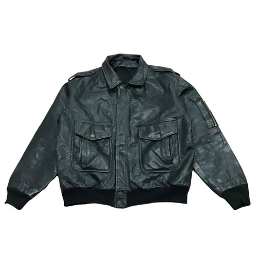 Leather bomber jacket men - leather,