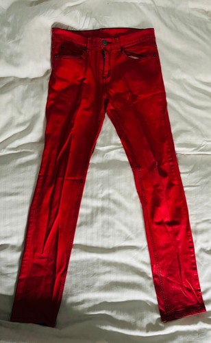 Cheap monday red skinny jeans - red,