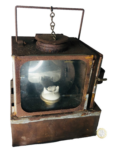 Train railway signal lamp with - railway,