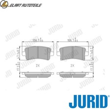 Brake pad set disc brake