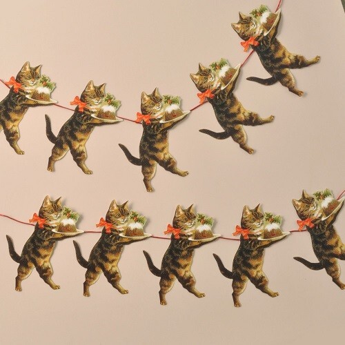 Tabby cat christmas - tabby,