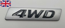 Metal Black 4WD Car BADGE BOOT