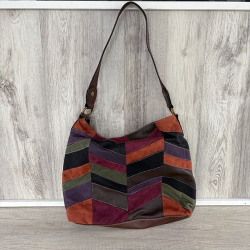 Patchwork leather hobo bag - hobo,