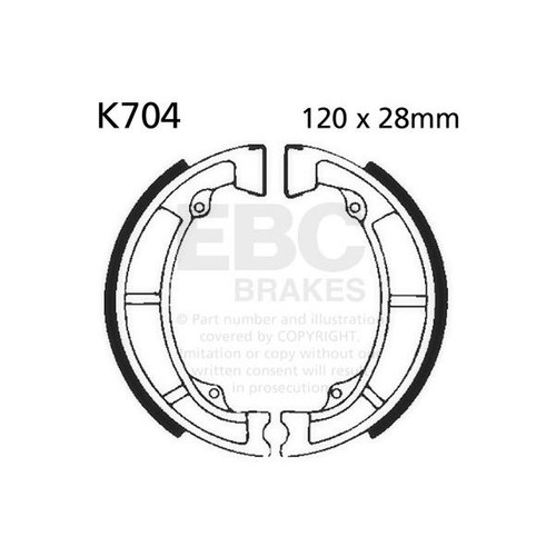 Ebc brake shoe set front - shoe,