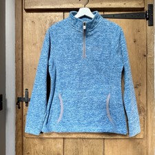 Weird Fish Blue Fleece Jumper