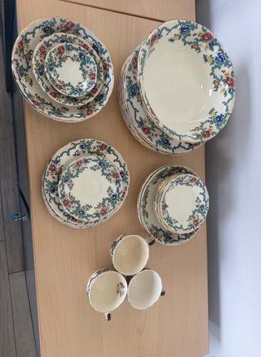 Royal cauldon floral ceramic - cauldon,