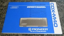 Vintage Pioneer CDX-M40 Owners