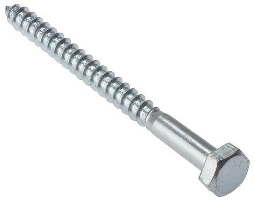 80mm zinc plated hex head - x,