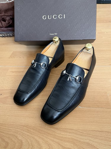 Gucci mens black leather - ,