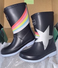 Joules Girls Roll Up Wellies -