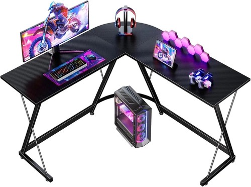Shaped gaming desk corner pc - shaped,