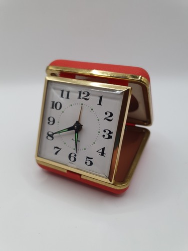 Vintage travel alarm clock - vintage,