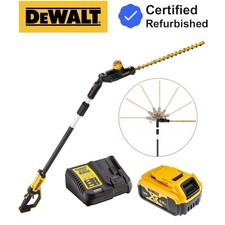 Dewalt DCMPH566P1 18v XR Brushless Pole Hedge Trimmer 55cm Long Reach 3.35m 5ah