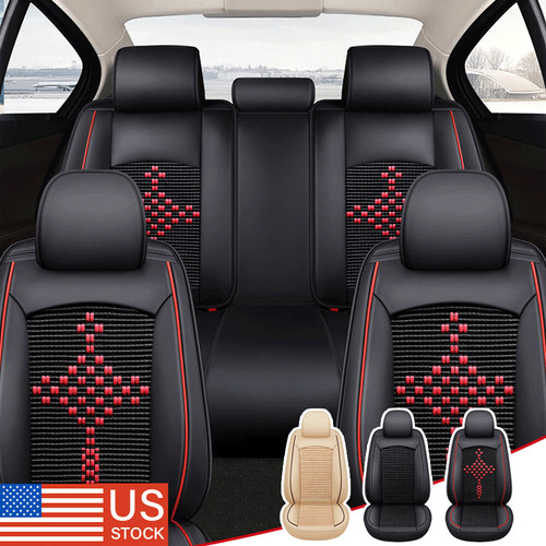 Black leather car seat - leather,