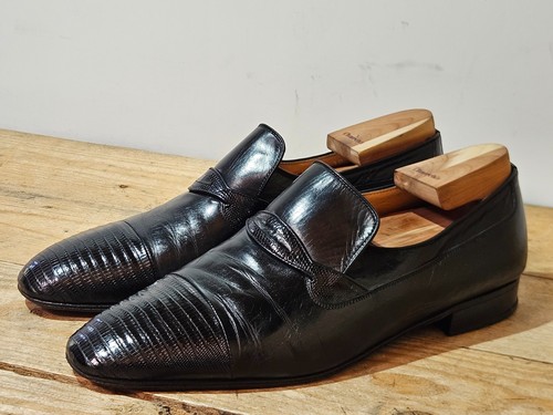 Stemar mens black genuine teju - black,