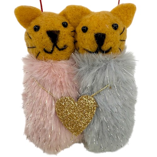 Couples cat christmas tree - couples,