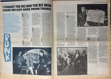 SEX PISTOLS PUNK - 6 PAGE NME FEATURE 15X11" 1986 Press Advert Poster L285