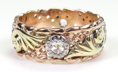 Antique 1920 diamond wedding - antique, 1920's